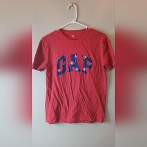 Mens XS gap - tropical graphic tee iconic logo  -  red